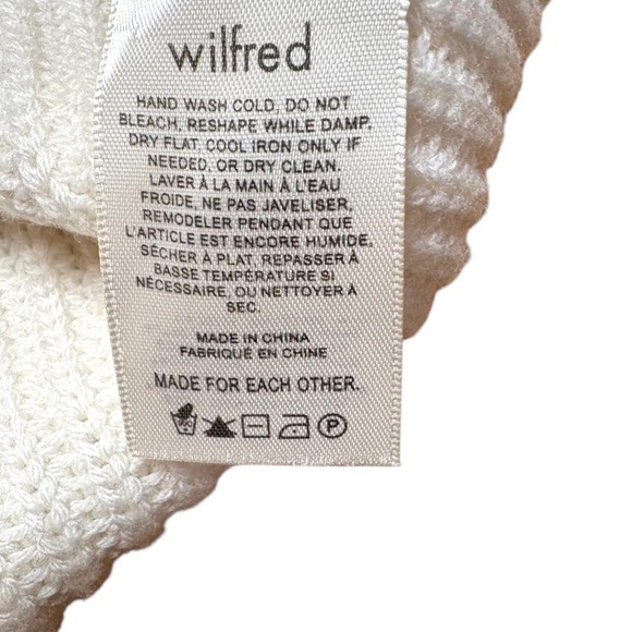 ARTIZIA Wilfred ‘Ursa’ 100% Merino Wool Rib Knit Turtleneck Sweater US Sz XXS - Picture 9 of 11